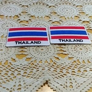 Geographic Iron-On Patches, set of two, new items. 2" X 3"